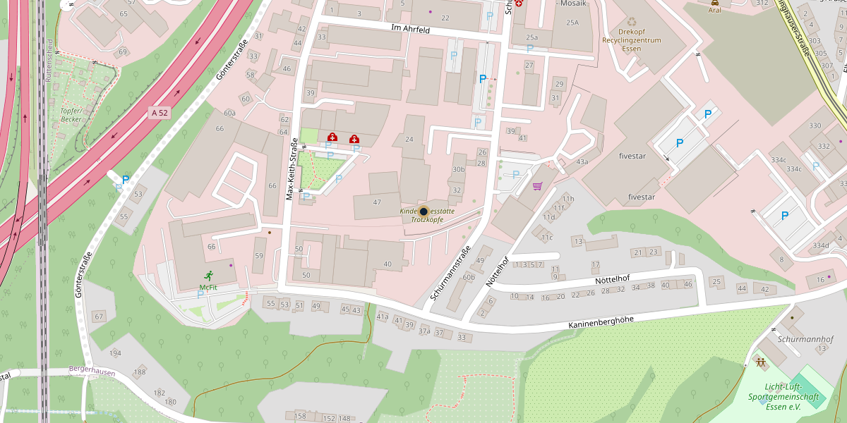 Karte Steuerberatung Pichler — Schürmannstraße 32, 45136 Essen